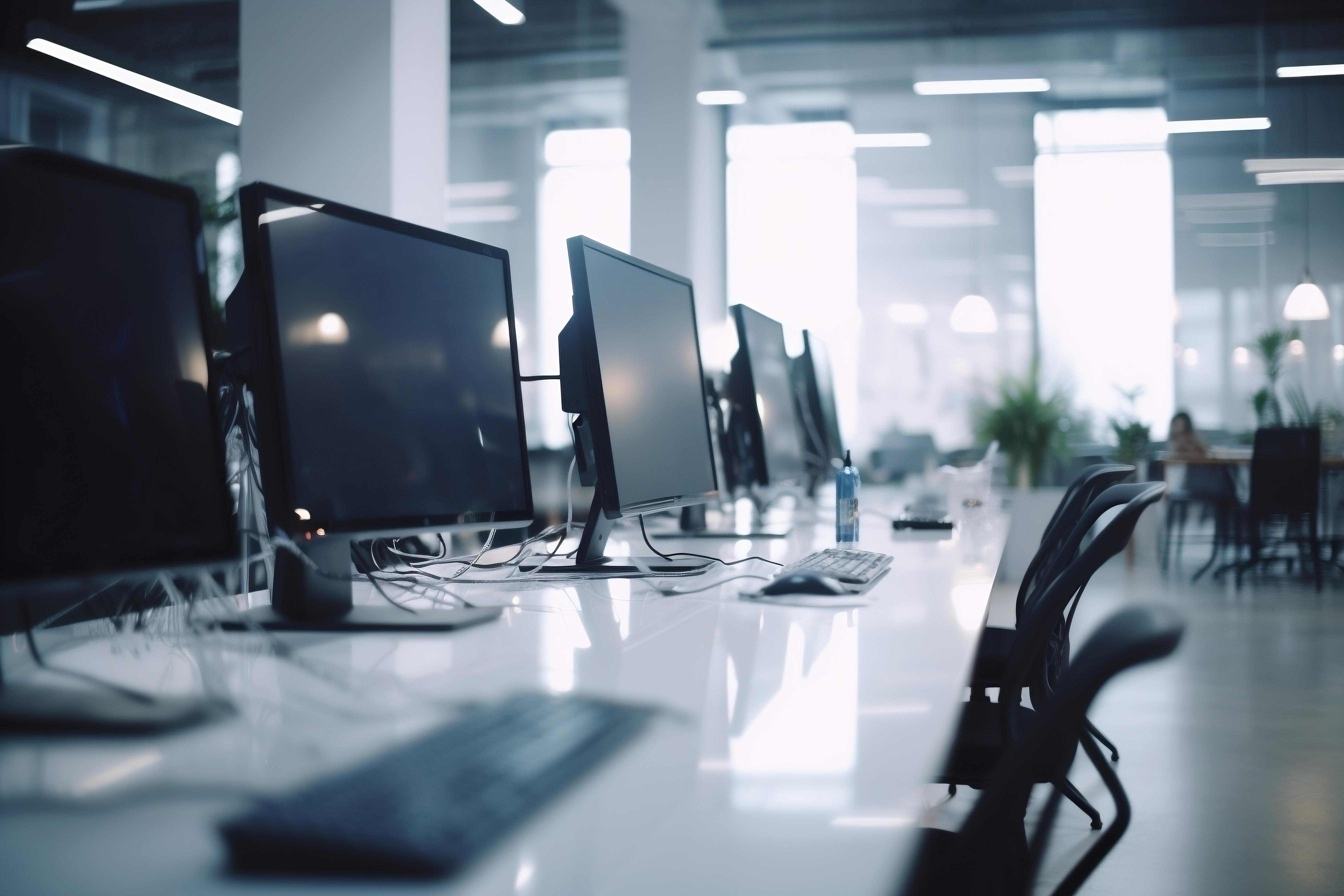 Modern office environment